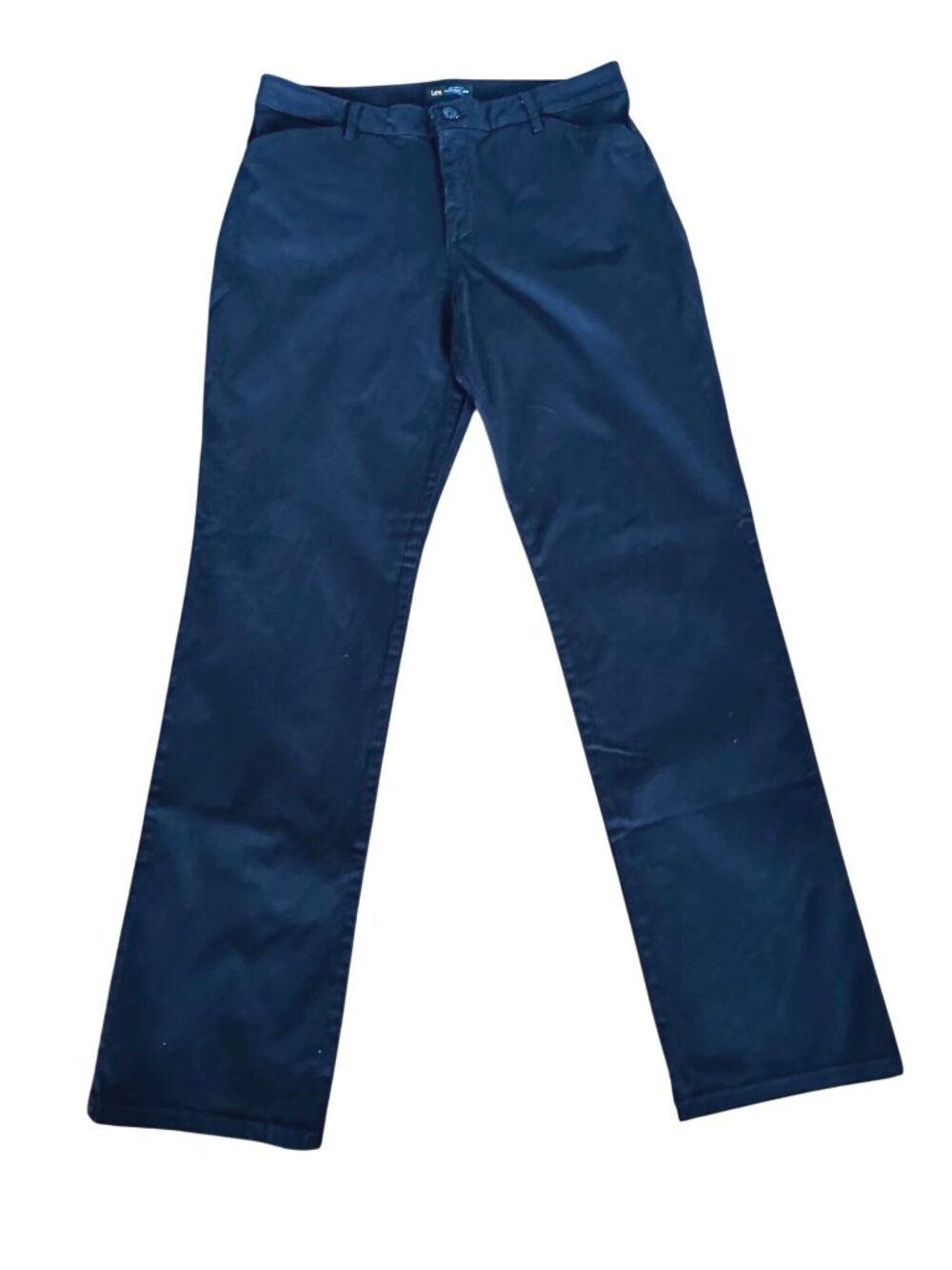 LEE Black Relaxed Fit Straight Leg Mid Rise 12 Stretch Career Workwear Classic